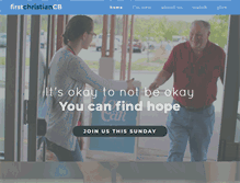 Tablet Screenshot of firstchristiancb.org